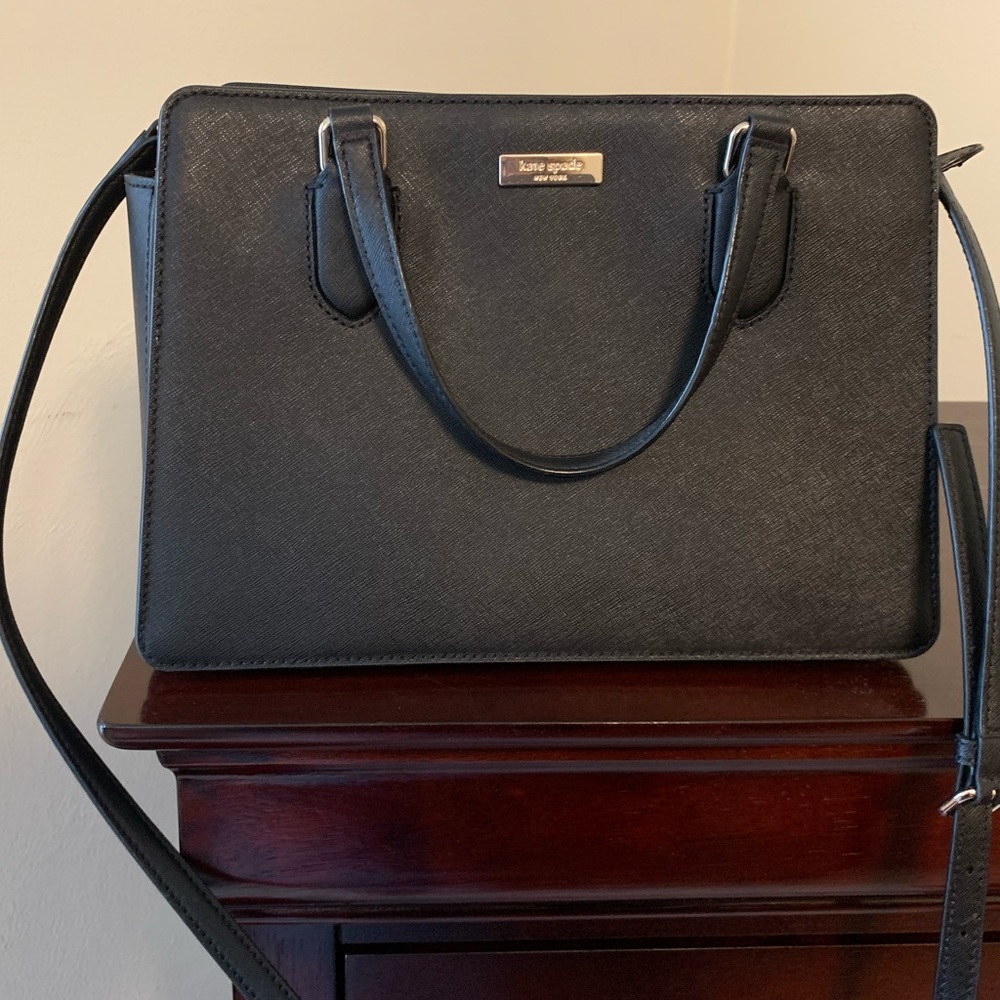 Kate Spade purse. Black and gold.